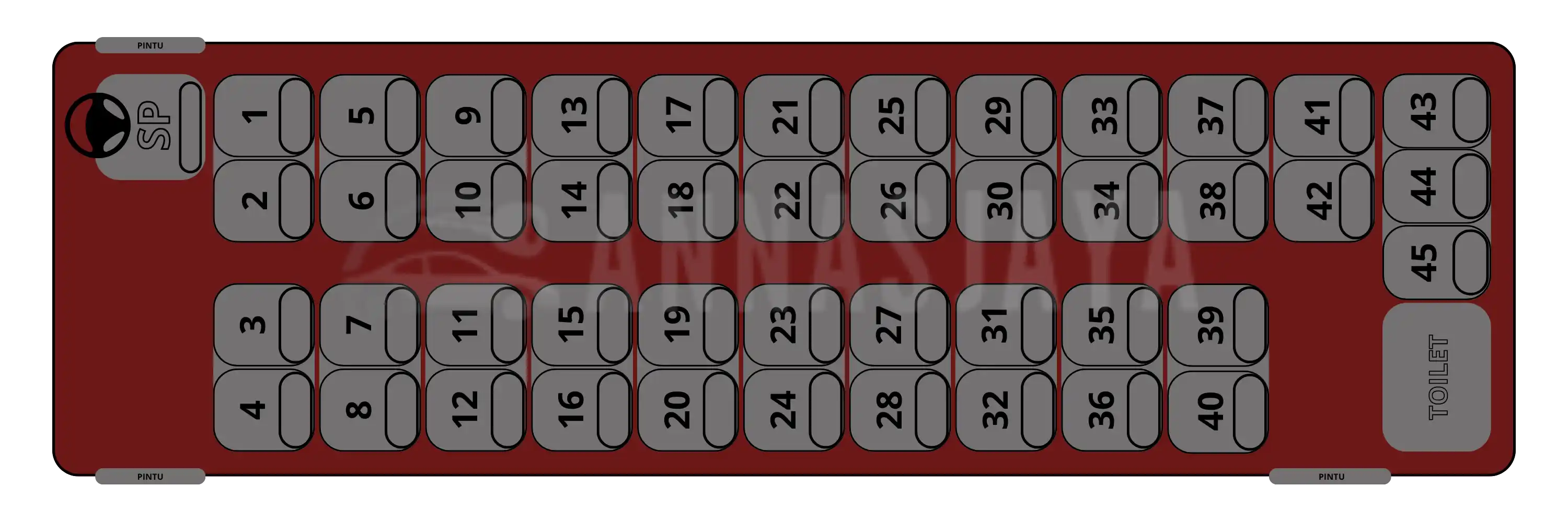 Seat 45 - 45 seat