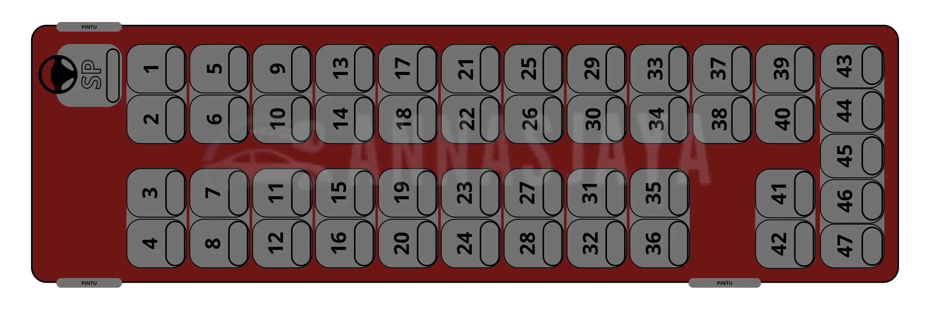 Seat 47 - 47 seat